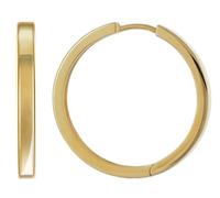 trendor Orecchini a cerchio da donna con cerniera, argento sterling 925