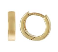 trendor Orecchini a cerchio piccoli, argento sterling 925, placcati oro,