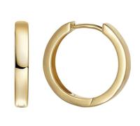 trendor Orecchini da donna, argento, placcati oro, a cerchio con cerniera | Orecchini a cerchio con cerniera in argento sterling placcato oro, orecchini da donna, un'ottima idea regalo