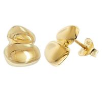 trendor Orecchini da donna, argento sterling 925, orecchini a lobo placcati oro, 21889