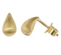trendor Orecchini da donna, argento sterling 925, placcati oro, a lobo, modello 21709