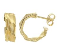 trendor Orecchini da donna, argento sterling 925, placcati oro, semicerchi | Orecchini a lobo in argento sterling, placcati oro, orecchini a cerchio per donna, orecchini in argento, regalo di gioielli