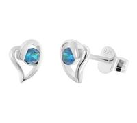 trendor Orecchini da donna in argento 925 con zirconi e zaffiri blu 21404-05