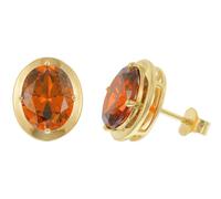 trendor Orecchini da donna in argento 925 placcato oro rosso-arancio 21346-10