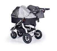 Trends For Kids - Parasole singolo per culla portatile Twinner Twist Duo, colore: Argento