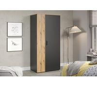 trendteam smart living Armadio in legno grigio, 90 x 195 x 55 cm (L x A x P)