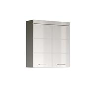 trendteam smart living Arredamenti, Bianco/Bianco (Alta lucentezza), 73 x 77 x 23 cm