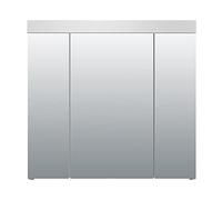 trendteam smart living - Devon - Armadietto a specchio - Bianco - Moderno armadio a 3 ante - 80 x 75 x 16 cm - 9 scomparti e 6 ripiani regolabili - antigraffio