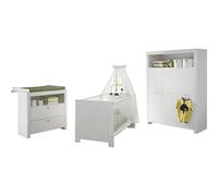 trendteam smart living Furnline Olivia-Set per Nursery, mobili, legno, colore: bianco, 3 pezzi