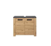 trendteam smart living - Mobile sottolavabo - Bagno - Follow - Dimensioni di montaggio (LxAxP): 79 x 67 x 35 cm - Colore rovere Artisan con Matera - 2228301E2