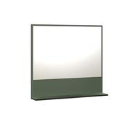 trendteam smart living - PureBliss - Specchio da parete - verde - 80 x 74 x 14 cm - Specchio da bagno con ripiano di 80 cm