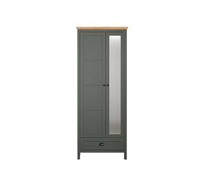 trendteam smart living - Stanton - Armadio guardaroba - Abete Verde Evoke - Armadio per corridoio con asta appendiabiti estraibile - 77 x 198 x 39 cm - Stile rustico