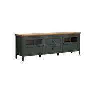 trendteam smart living - Stanton - Mobile TV - Abete Verde/Evoke - Mobile TV con 4 scomparti e 2 cassetti completamente estraibili - 184 x 64 x 45 cm - Stile rustico