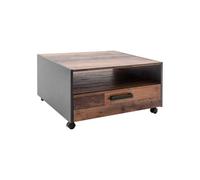 trendteam smart living Tavolino Basso, Nero, 70x40x70 cm