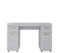 trendteam smart living Tavolo da Lavoro Amanda, 120 x 76 x 41 cm, Bianco con Ampio Spazio e ripiano