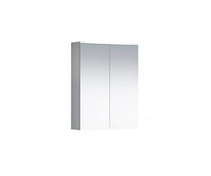 trendteam smart living - Wons - Armadietto a specchio - Bianco - 3 scomparti e 2 ripiani - 60 x 78 x 18 cm - Specchio da bagno dal design senza tempo - Resistente ai graffi