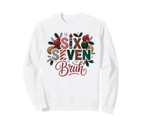 Trendy 67 Bruh Christmas Slang Six Seven Brain Rot 6 7 Scherzo Felpa