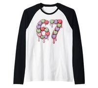 Trendy 67 Candy Cuore Drip Style Estetica Ragazza 67 Maglia con Maniche Raglan