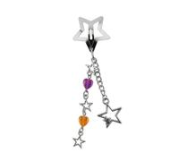 Trendy Alloy Star Hair Accessorio con catena per migliorare i festival musicali e le riunioni dei tuoi stili