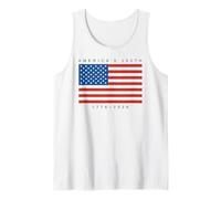 Trendy Apparel 4th of July America's 250th 1776-2026 US Flag Canotta