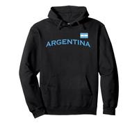 Trendy Apparel Argentina Large Text Griffin Center Shield Felpa con Cappuccio