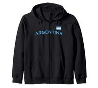 Trendy Apparel Argentina Large Text Griffin Center Shield Felpa con Cappuccio
