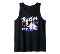 Trendy Apparel Batter Up Happy Cartoon Baseball Ready To Bat Canotta