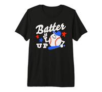 Trendy Apparel Batter Up Happy Cartoon Baseball Ready To Bat Maglietta Premium