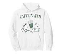 Trendy Apparel Caffeinated Mom Club Sunglasses & Iced Coffee Felpa con Cappuccio