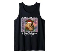 Trendy Apparel Christmas Home for The Holidays Sleeping Bear Canotta