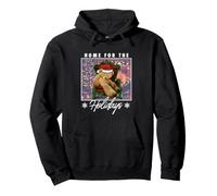 Trendy Apparel Christmas Home for The Holidays Sleeping Bear Felpa con Cappuccio