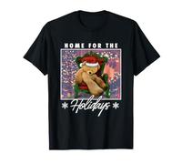 Trendy Apparel Christmas Home for The Holidays Sleeping Bear Maglietta