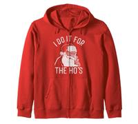 Trendy Apparel Christmas I Do It for The Ho's Santa Clause Felpa con Cappuccio