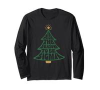 Trendy Apparel Christmas Rizz The Season To Be Sigma Tree Maglia a Manica