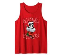 Trendy Apparel Christmas Santa Paws Boston Terrier Dog Gift Canotta