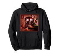 Trendy Apparel Christmas Santa Stuck in Chimney Fireplace Felpa con Cappuccio