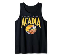 Trendy Apparel Costal Maine Acadia Lighthouse Ocean Sunset Canotta