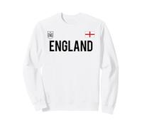 Trendy Apparel England Bold Text National Crest & Flag Badge Felpa
