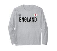 Trendy Apparel England Bold Text National Crest & Flag Badge Maglia a Manica