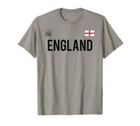 Trendy Apparel England Bold Text National Crest & Flag Badge Maglietta