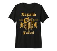 Trendy Apparel España Reina De España Futbol Shield Crest Maglietta Premium