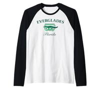 Trendy Apparel Everglades Florida Alligator Crest And Shield Maglia con Maniche Raglan