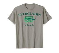Trendy Apparel Everglades Florida Alligator Crest And Shield Maglietta