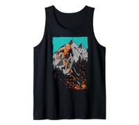 Trendy Apparel Extreme Sport Mountain Biker Scenic Back Drop Canotta