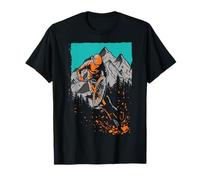 Trendy Apparel Extreme Sport Mountain Biker Scenic Back Drop Maglietta