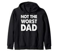 Trendy Apparel Father's Day Not The Worst Dad Large Text Felpa con Cappuccio