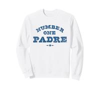 Trendy Apparel Father's Day Number One Padre Bold Text Felpa