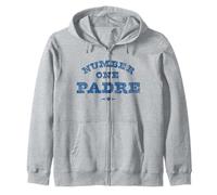 Trendy Apparel Father's Day Number One Padre Bold Text Felpa con Cappuccio