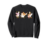 Trendy Apparel Geese with Scarfs On An Autumn Fall Stroll Felpa