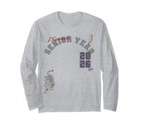 Trendy Apparel Graduation I Survived Senior Year 2026 Maglia a Manica